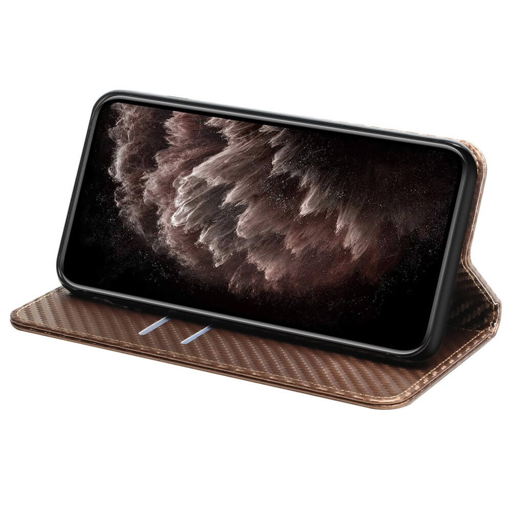 Xiaomi Poco X5 Pro - Carbon Look Flip Case Cover