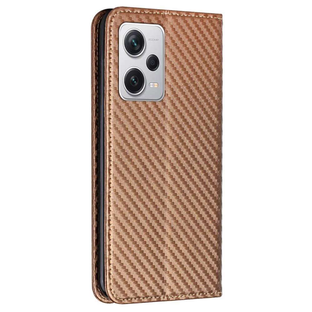 Xiaomi Poco X5 Pro - Carbon Look Flip Case Cover