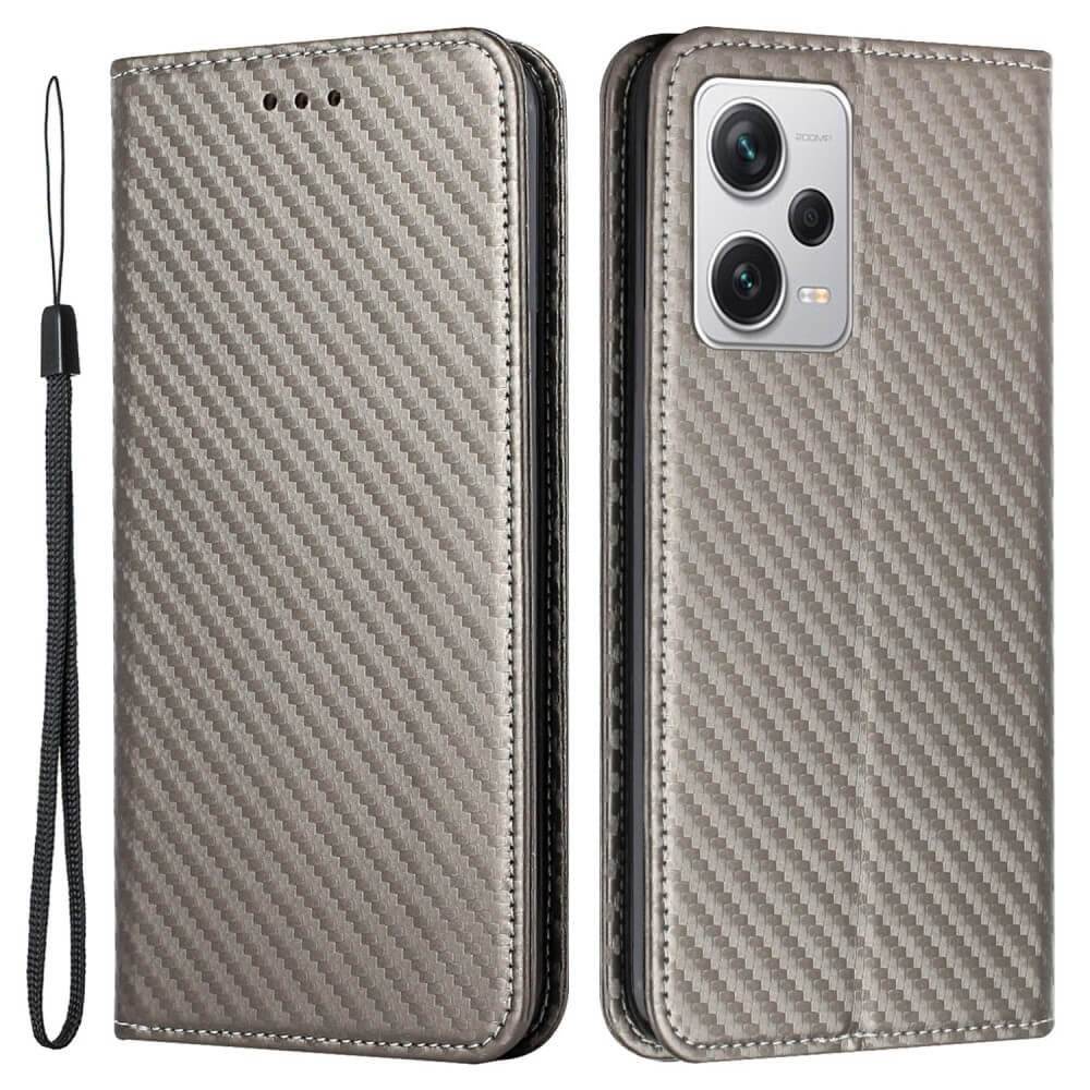 Xiaomi Poco X5 Pro - Carbon Look Flip Case Cover