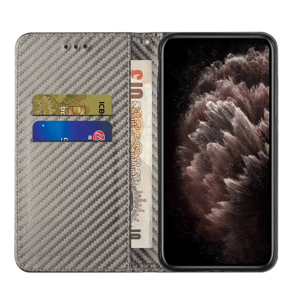 Xiaomi Poco X5 Pro - Carbon Look Flip Case Cover