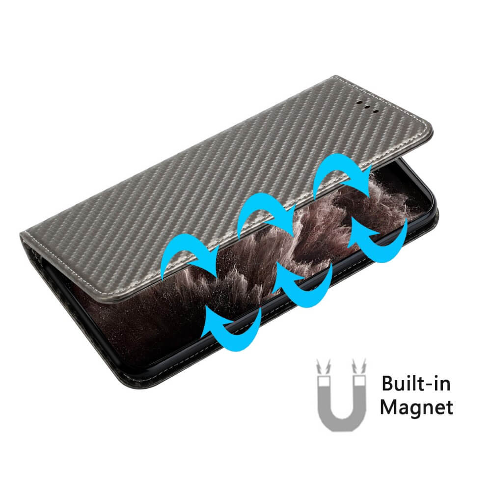 Xiaomi Poco X5 Pro - Carbon Look Flip Case Cover