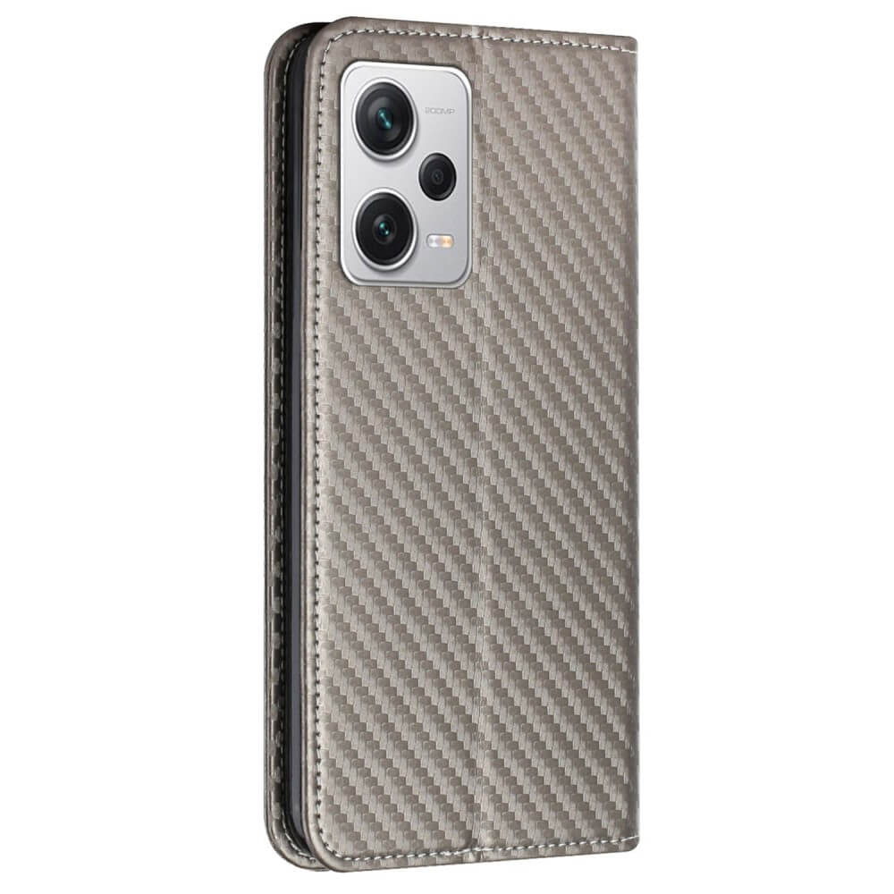 Xiaomi Poco X5 Pro - Carbon Look Flip Case Cover