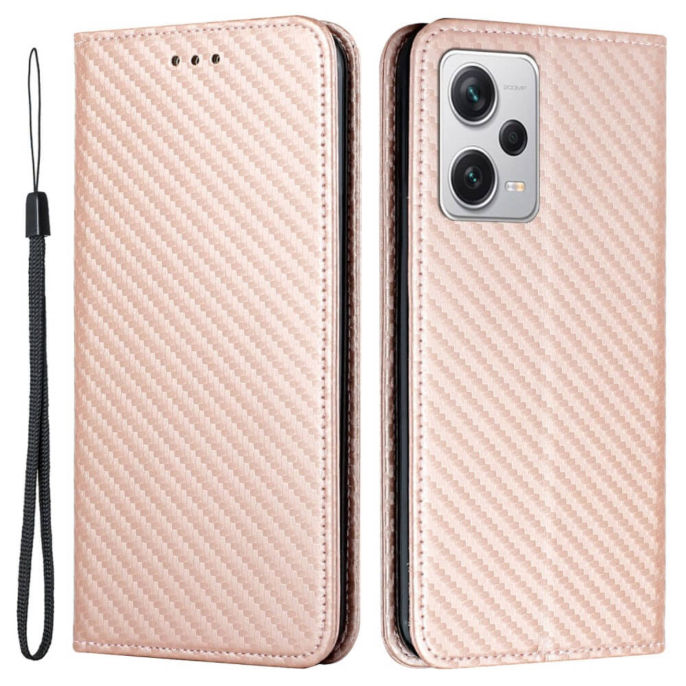 Xiaomi Poco X5 Pro - Carbon Look Flip Case Cover