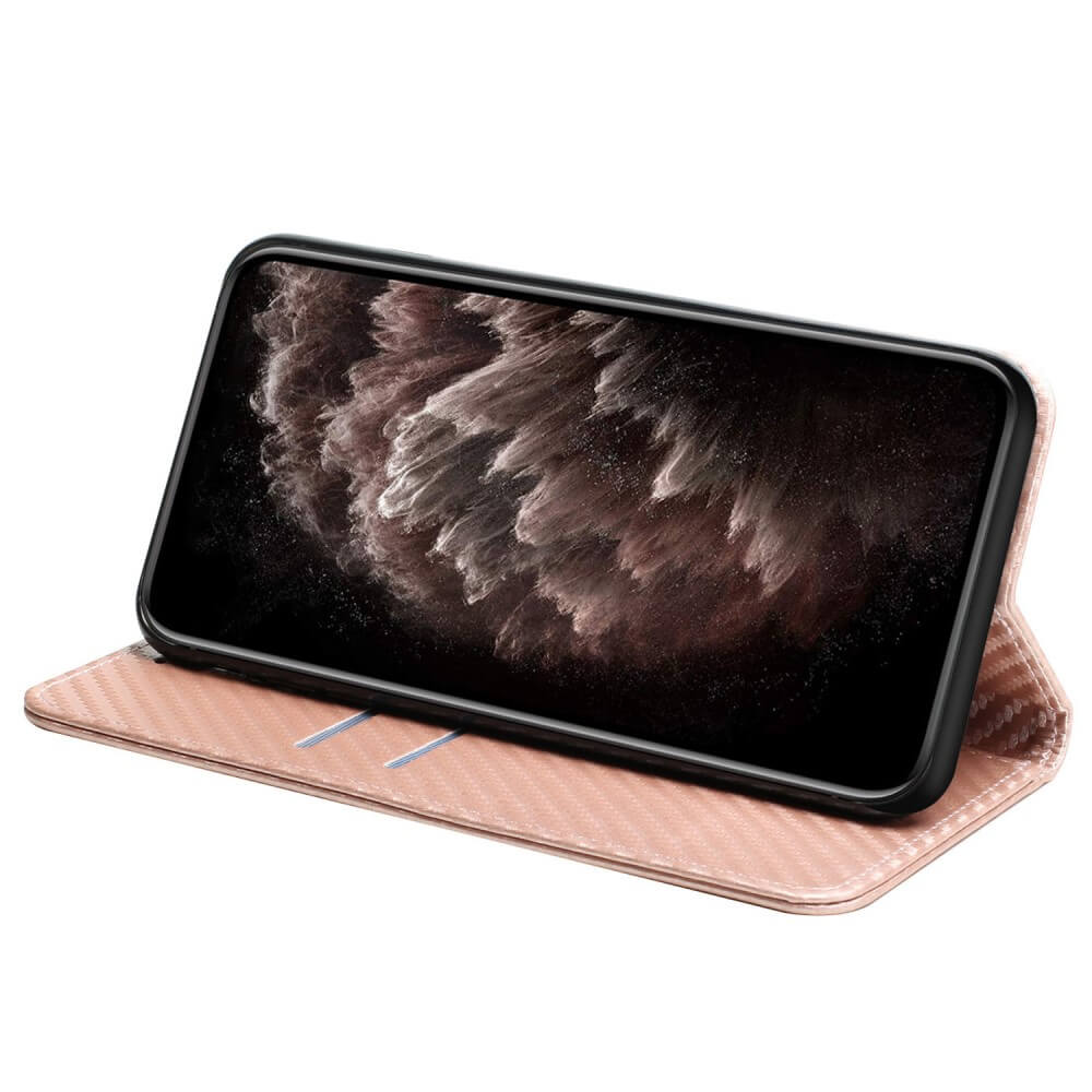 Xiaomi Poco X5 Pro - Carbon Look Flip Case Cover