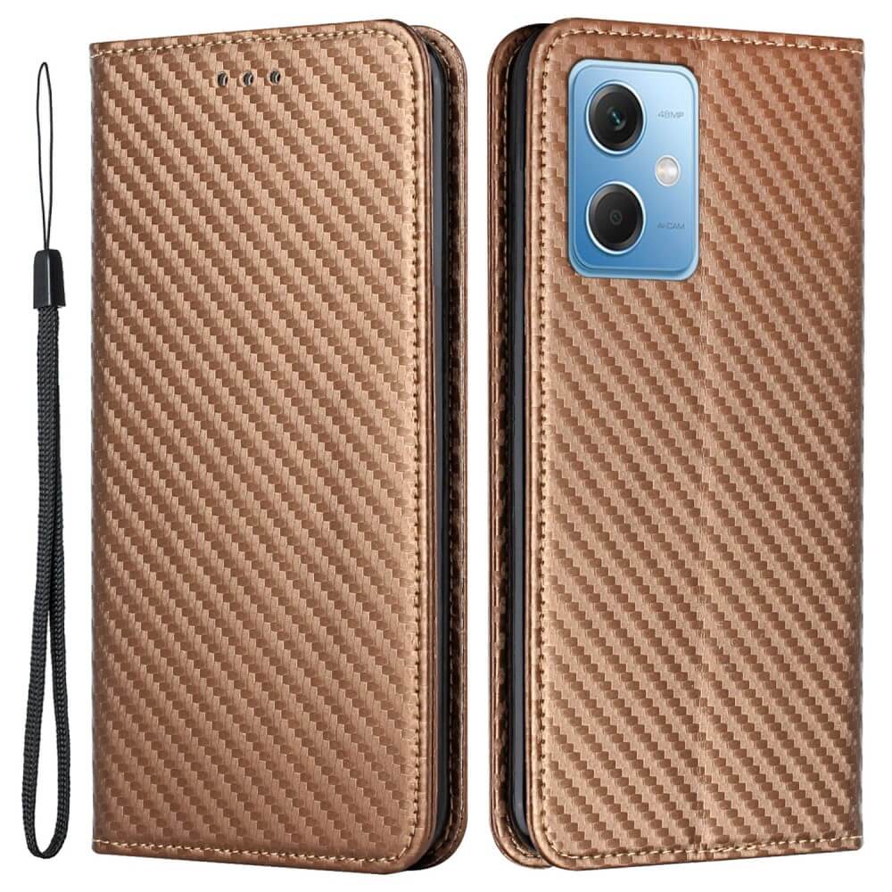 Xiaomi Poco X5 - Carbon Look Flip Case Hülle