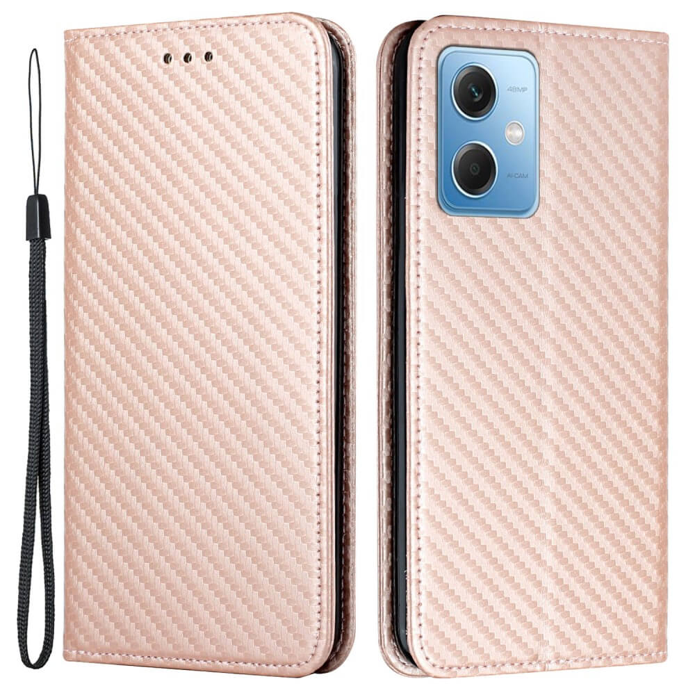 Xiaomi Poco X5 - Carbon Look Flip Case Hülle