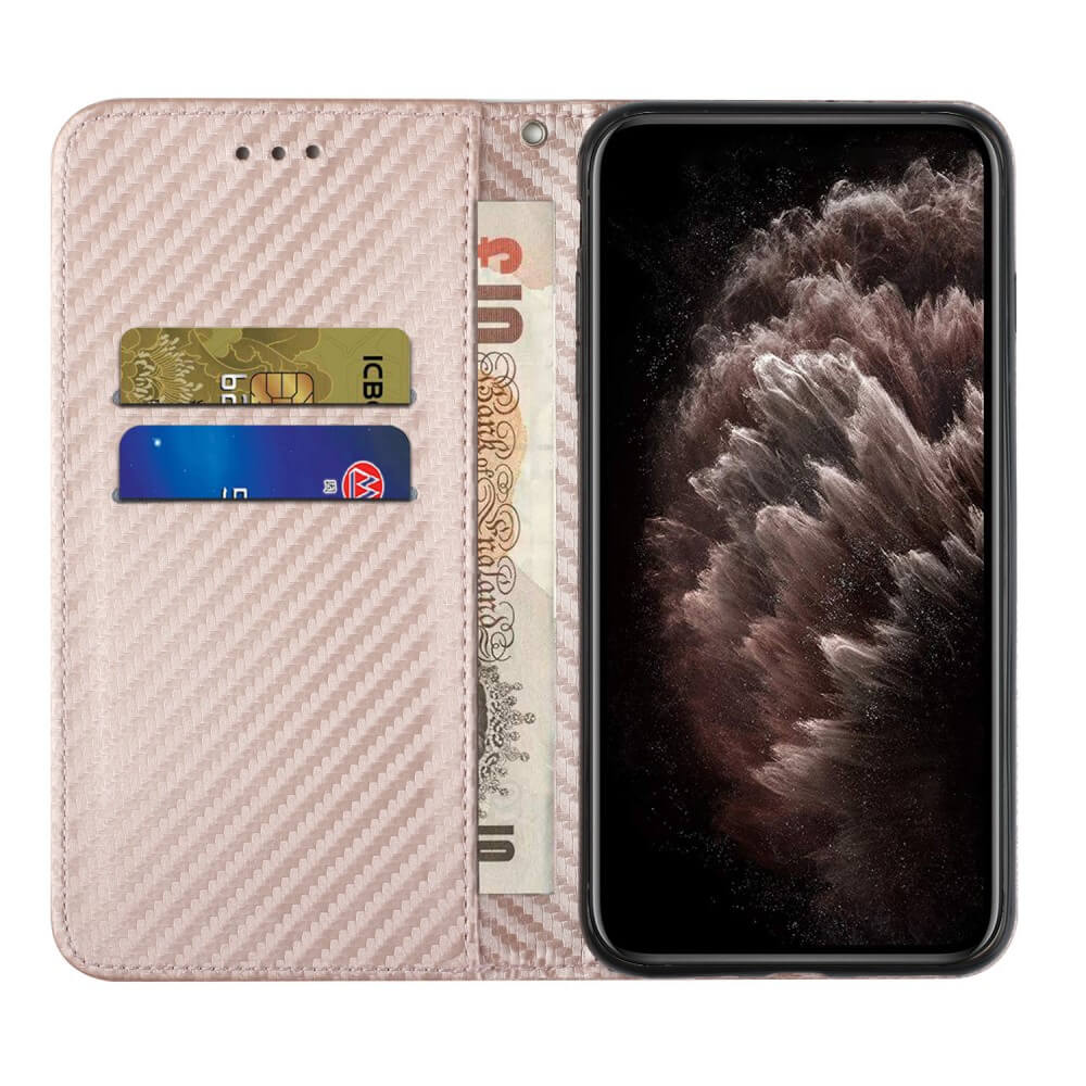 Xiaomi Poco X5 - Carbon Look Flip Case Hülle