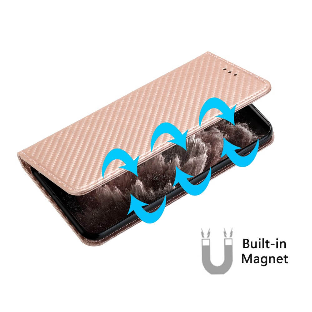 Xiaomi Poco X5 - Carbon Look Flip Case Hülle
