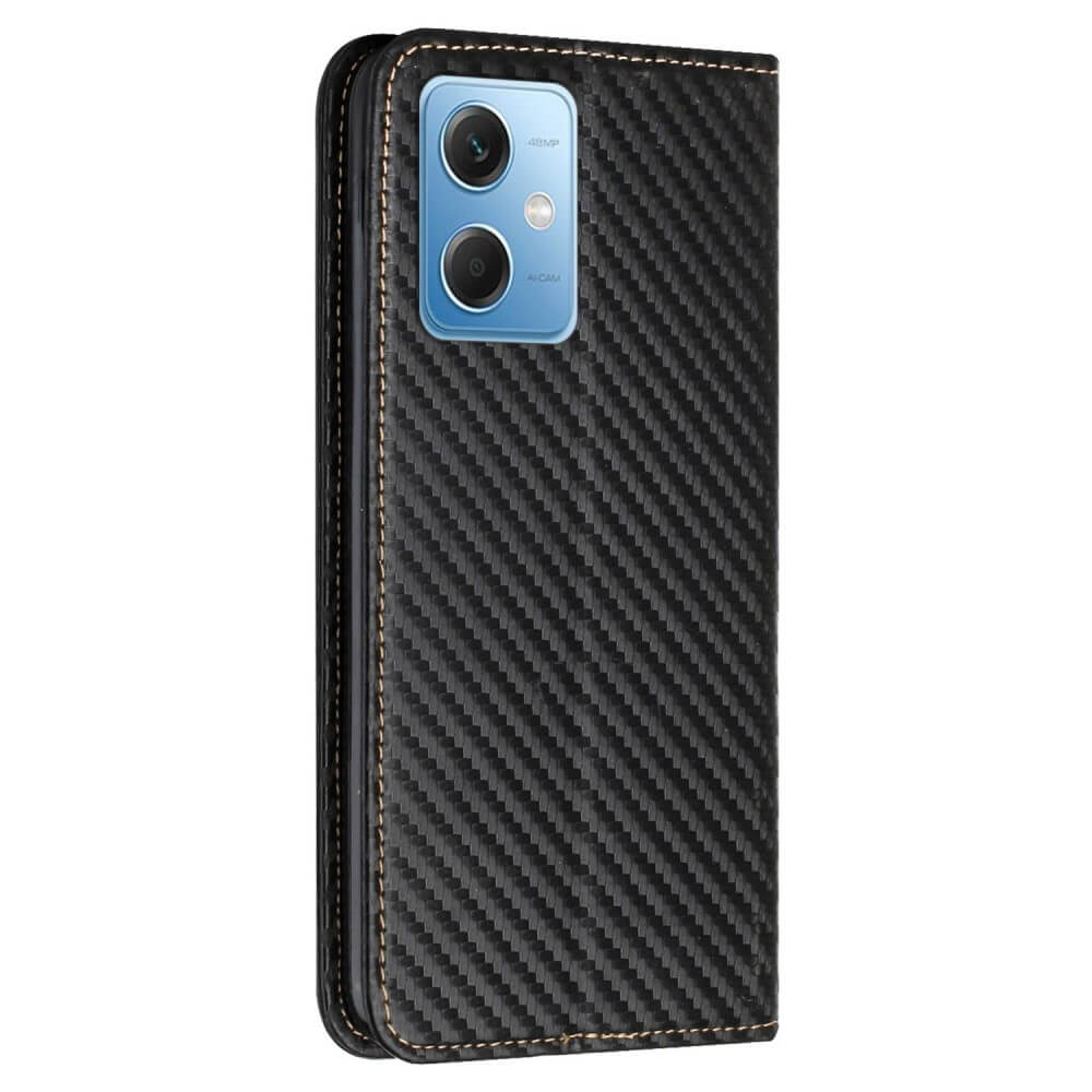 Xiaomi Poco X5 - Carbon Look Flip Case Hülle