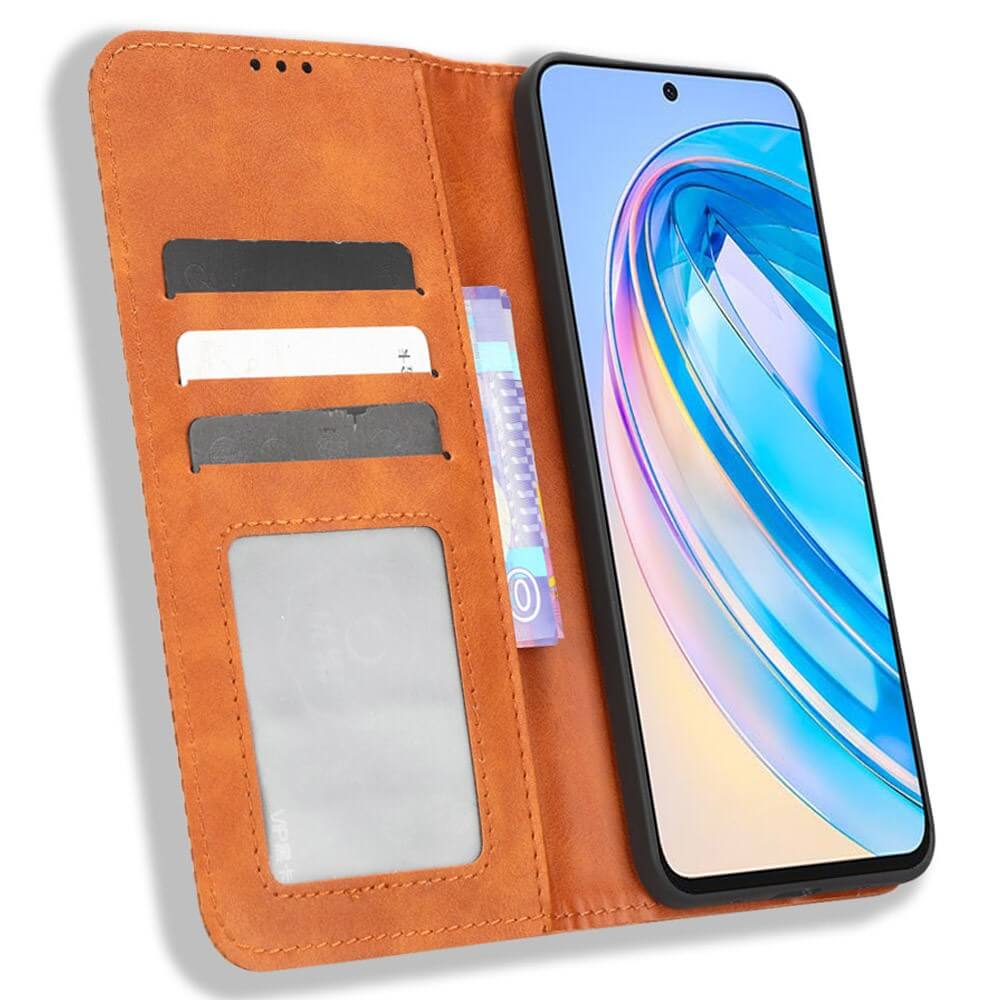 Honor X8a - Vintage Flip Case Hülle