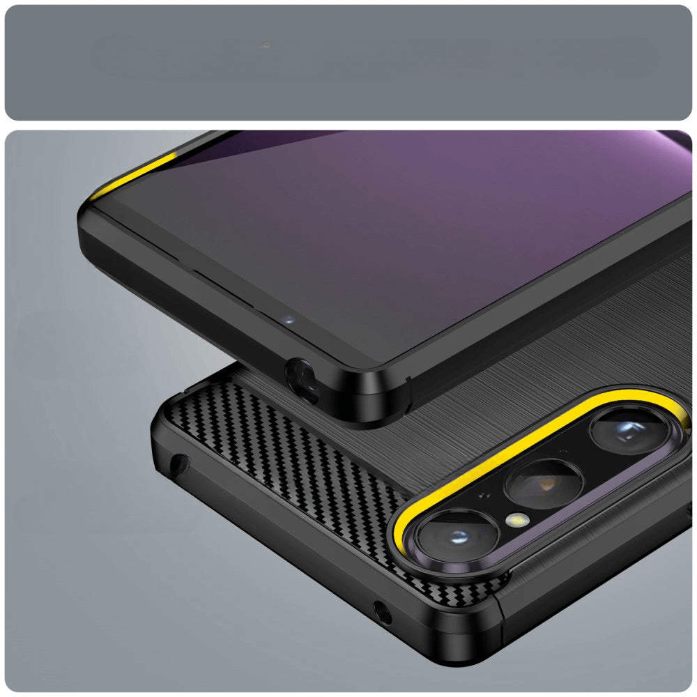 Sony Xperia 1 V - Metal Carbon Look Case