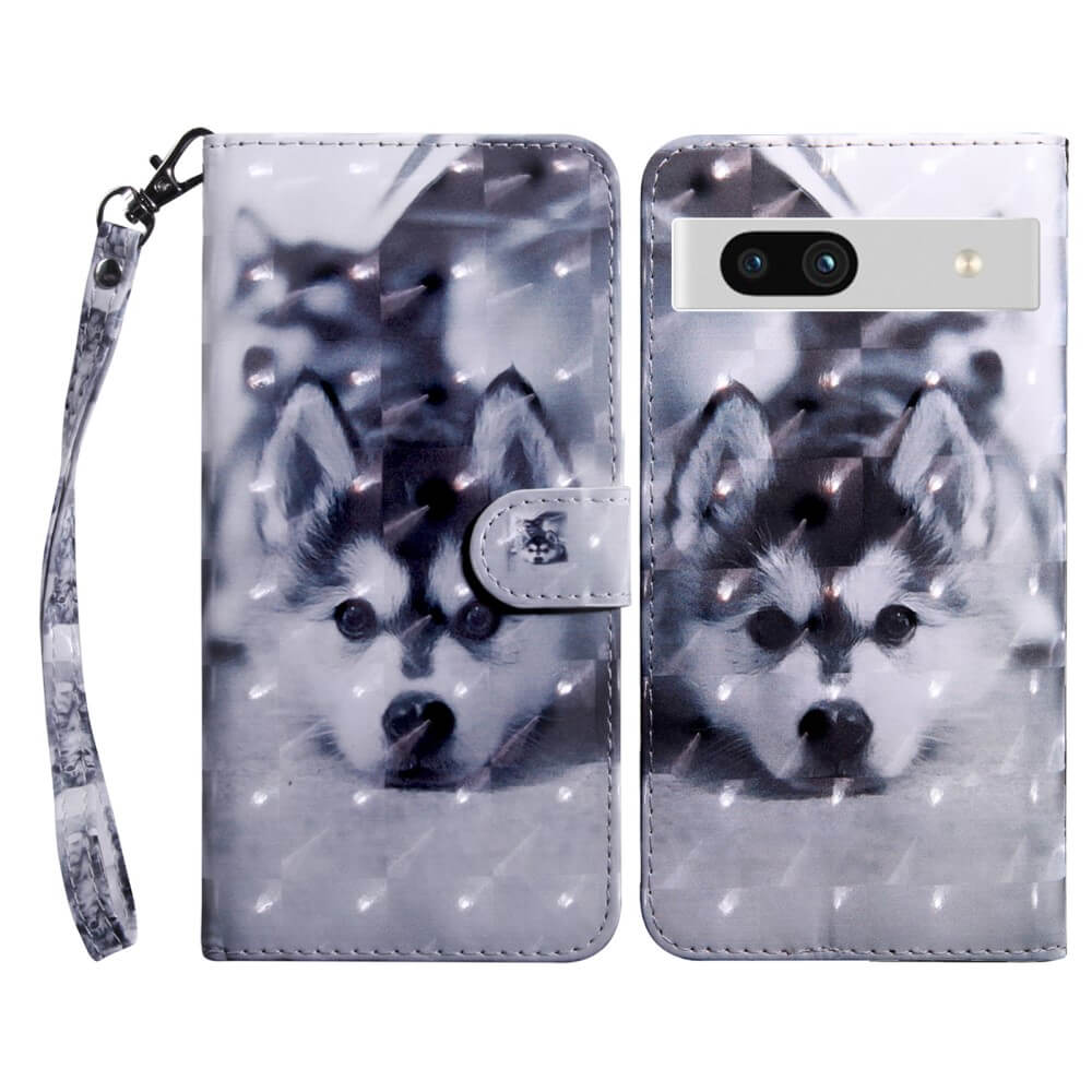 Google Pixel 7a - Etui Glitzer Effekt