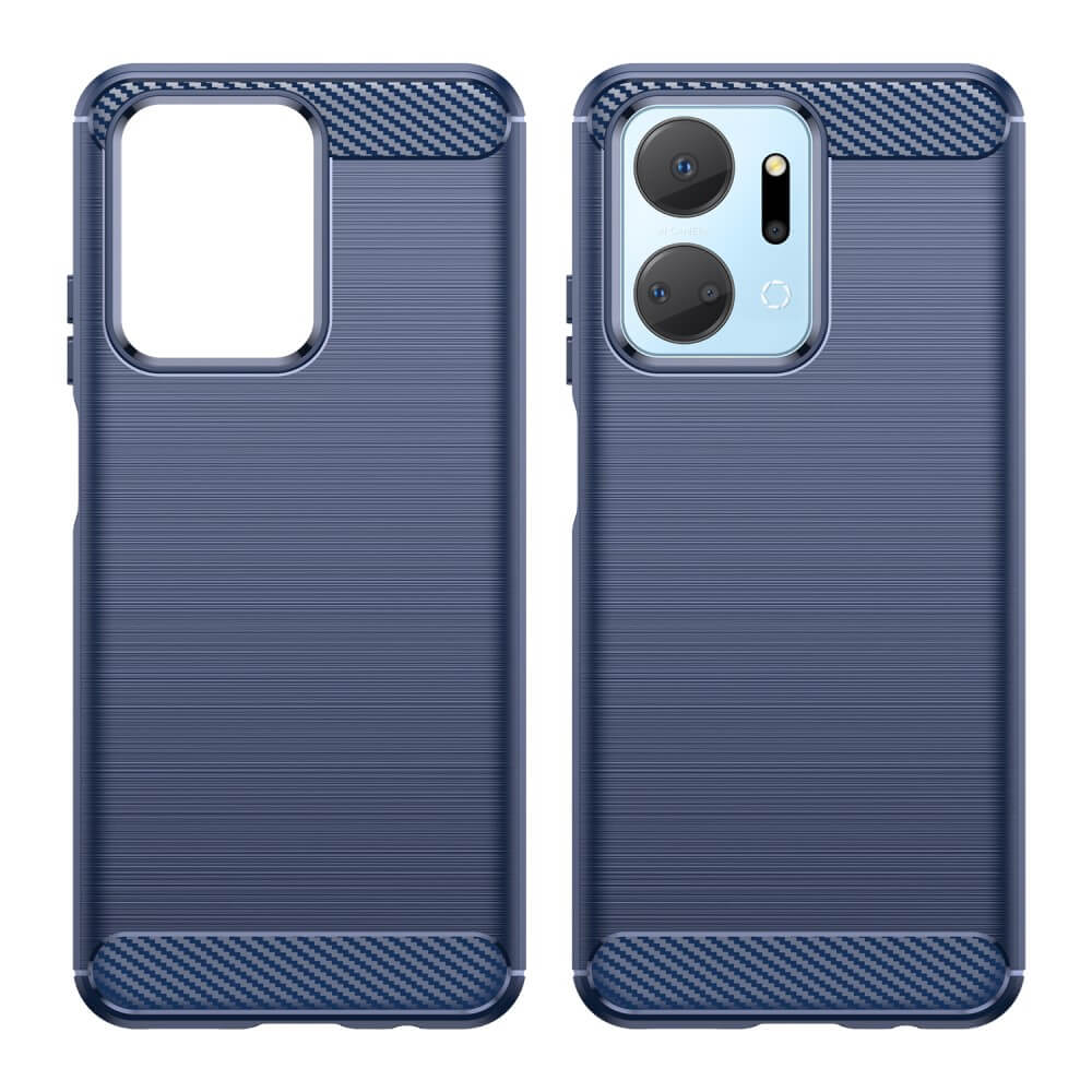Honor X7A - Cover in look metallo carbonio