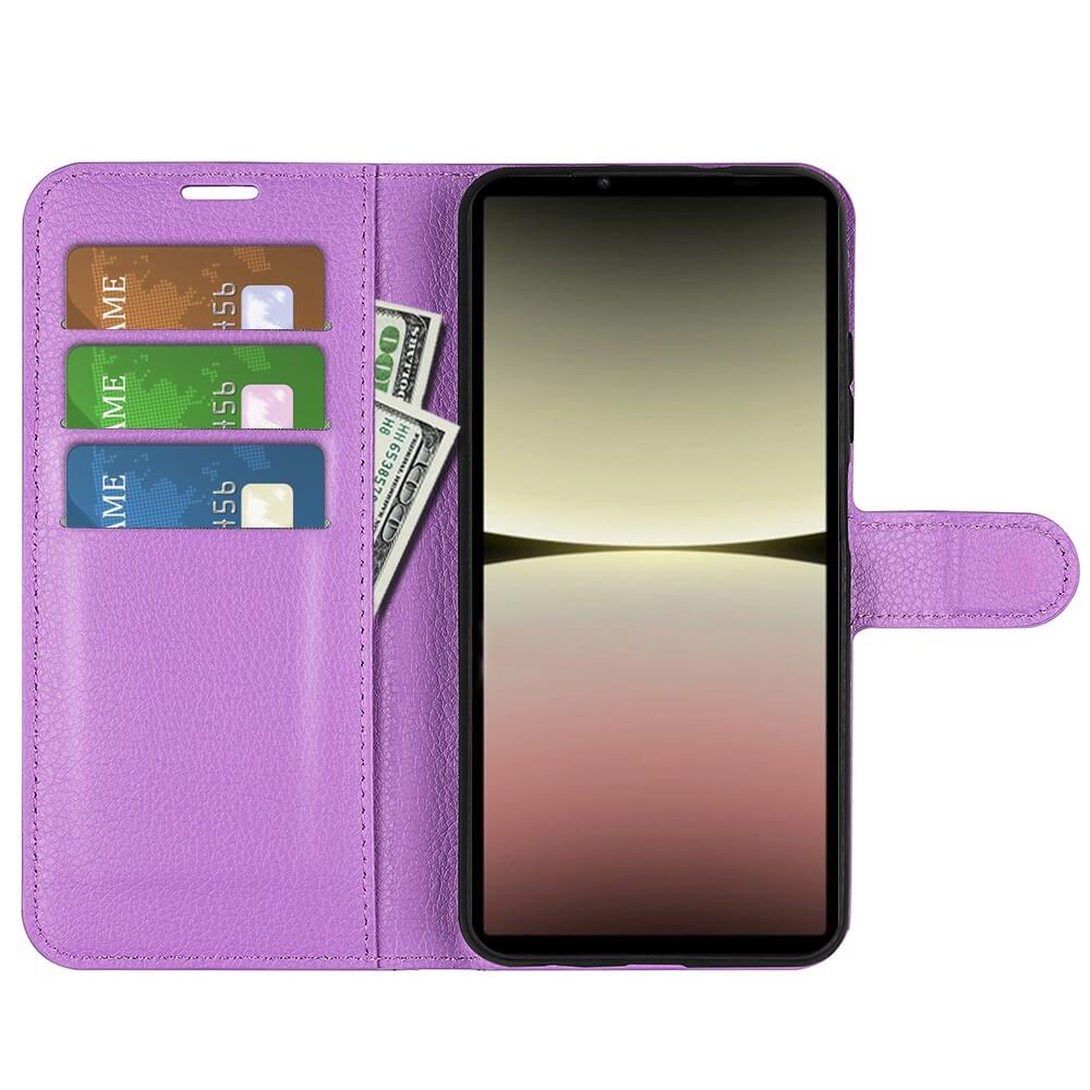 Sony Xperia 10 V - Leder Etui Hülle