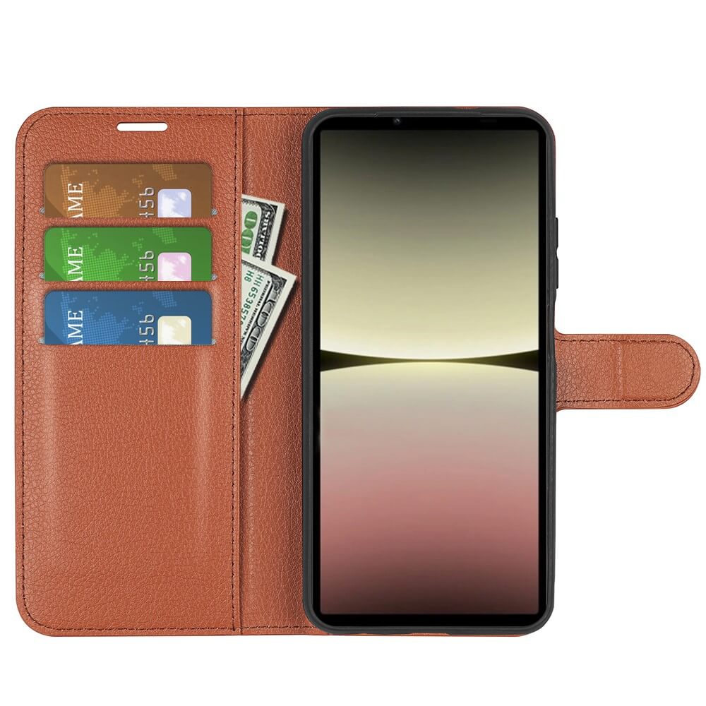 Sony Xperia 10 V - Leder Etui Hülle
