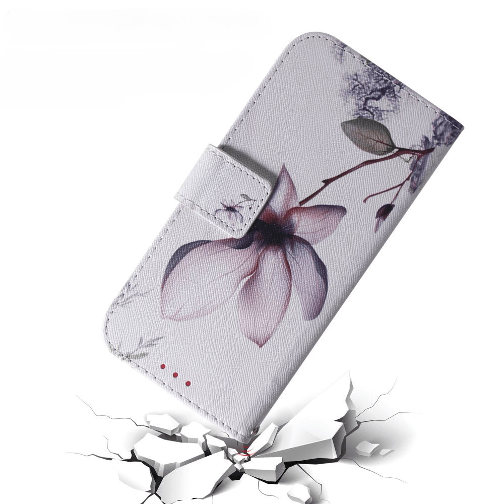 Google Pixel 8 - Custodia in pelle fiori