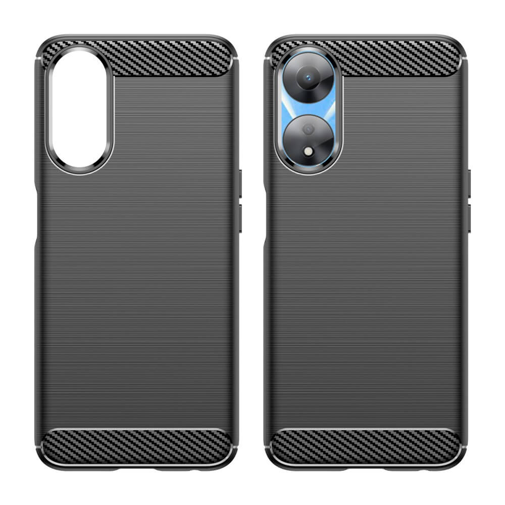 Oppo A58 5G / A78 5G - Cover In Metallo Carbon Look