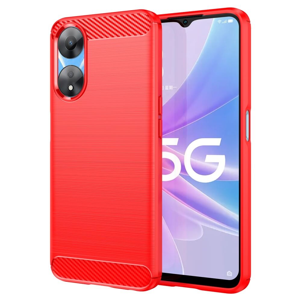 Oppo A58 5G / A78 5G - Cover In Metallo Carbon Look