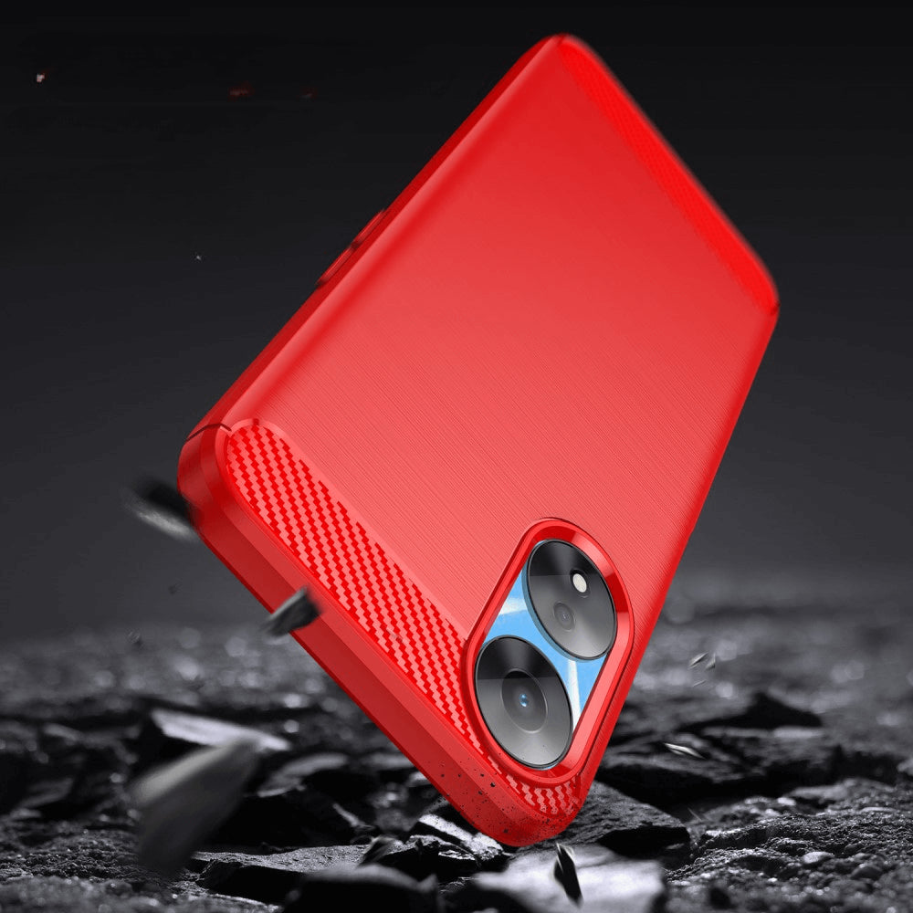Oppo A58 5G / A78 5G - Cover In Metallo Carbon Look
