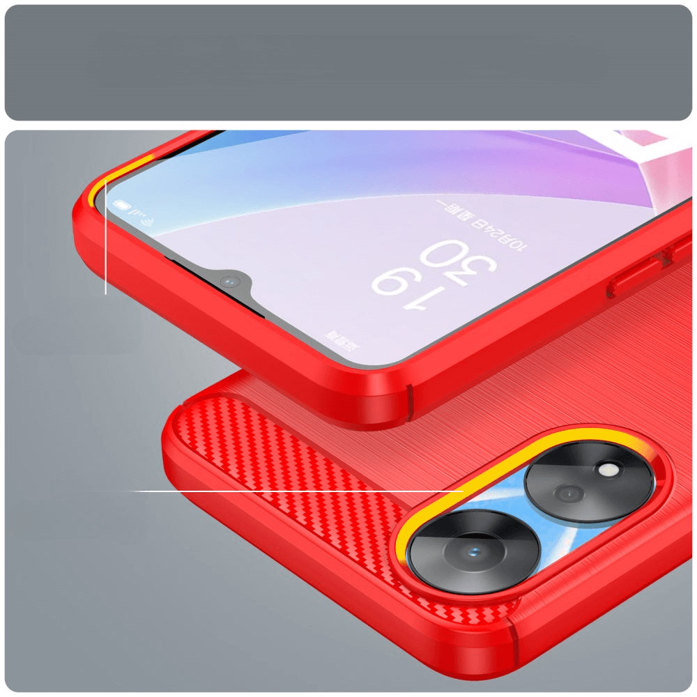 Oppo A58 5G / A78 5G - Cover In Metallo Carbon Look