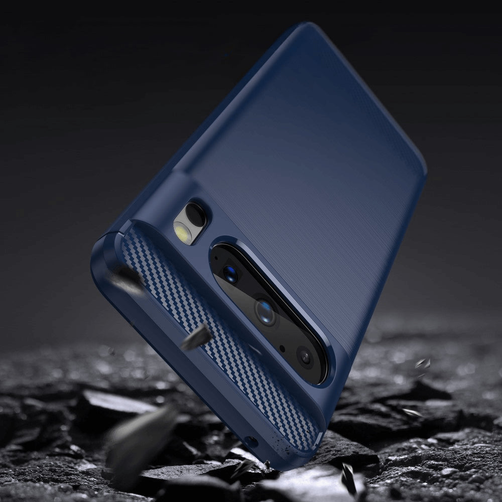 Google Pixel 8 Pro - Cover In Metallo Carbon Look