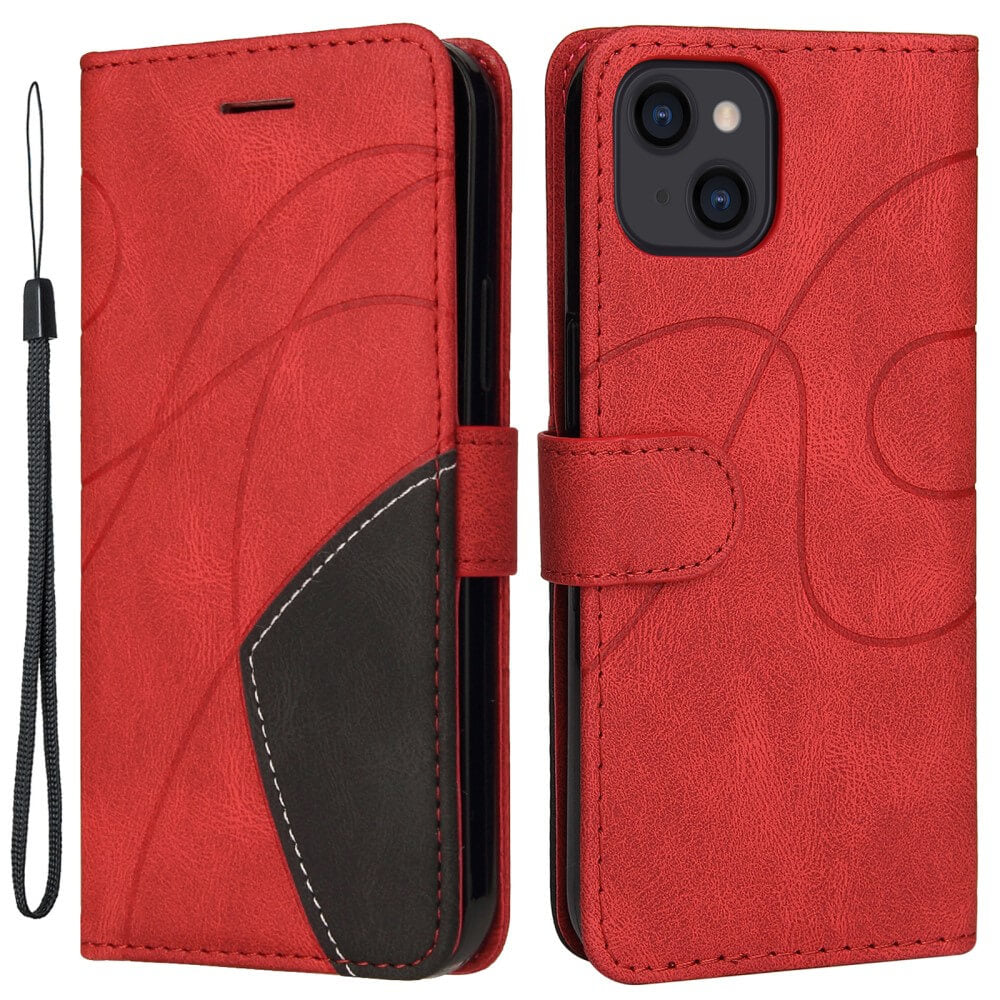 iPhone 15 Dual-Color Wallet Case - Main Image
