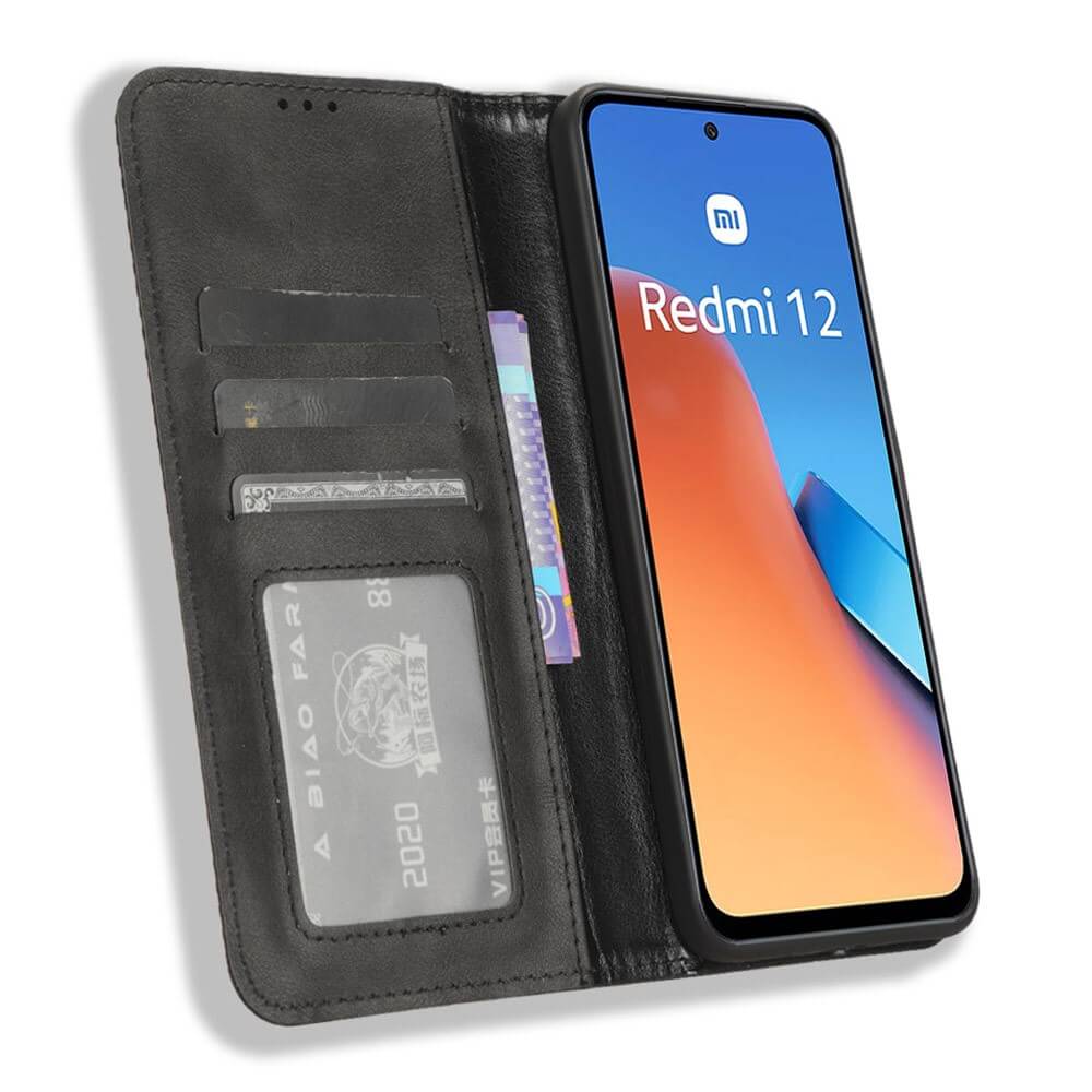 Xiaomi Redmi 12 - Vintage Flip Case Case