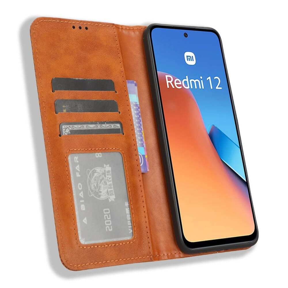 Xiaomi Redmi 12 - Vintage Flip Case Case