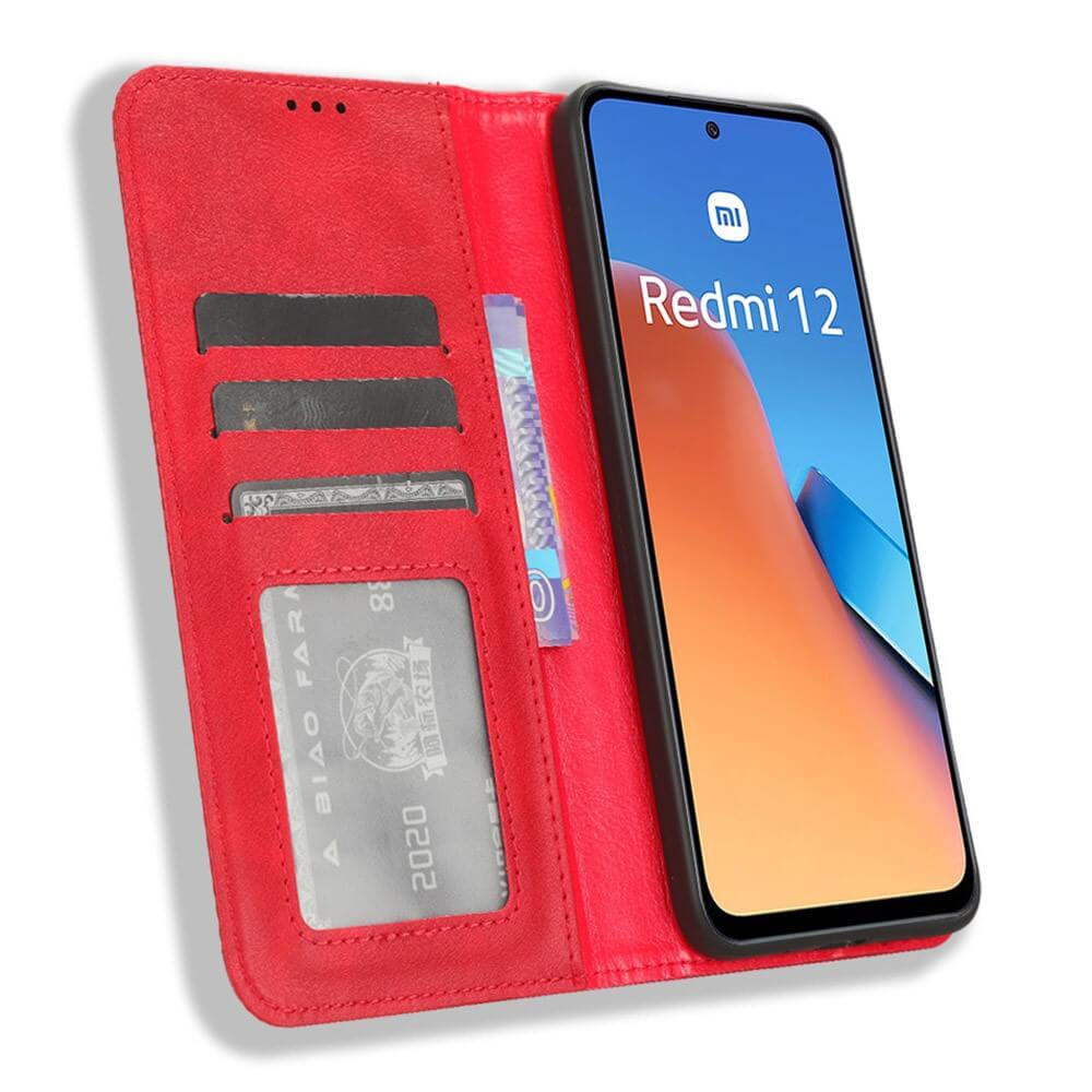 Xiaomi Redmi 12 - Vintage Flip Case Case