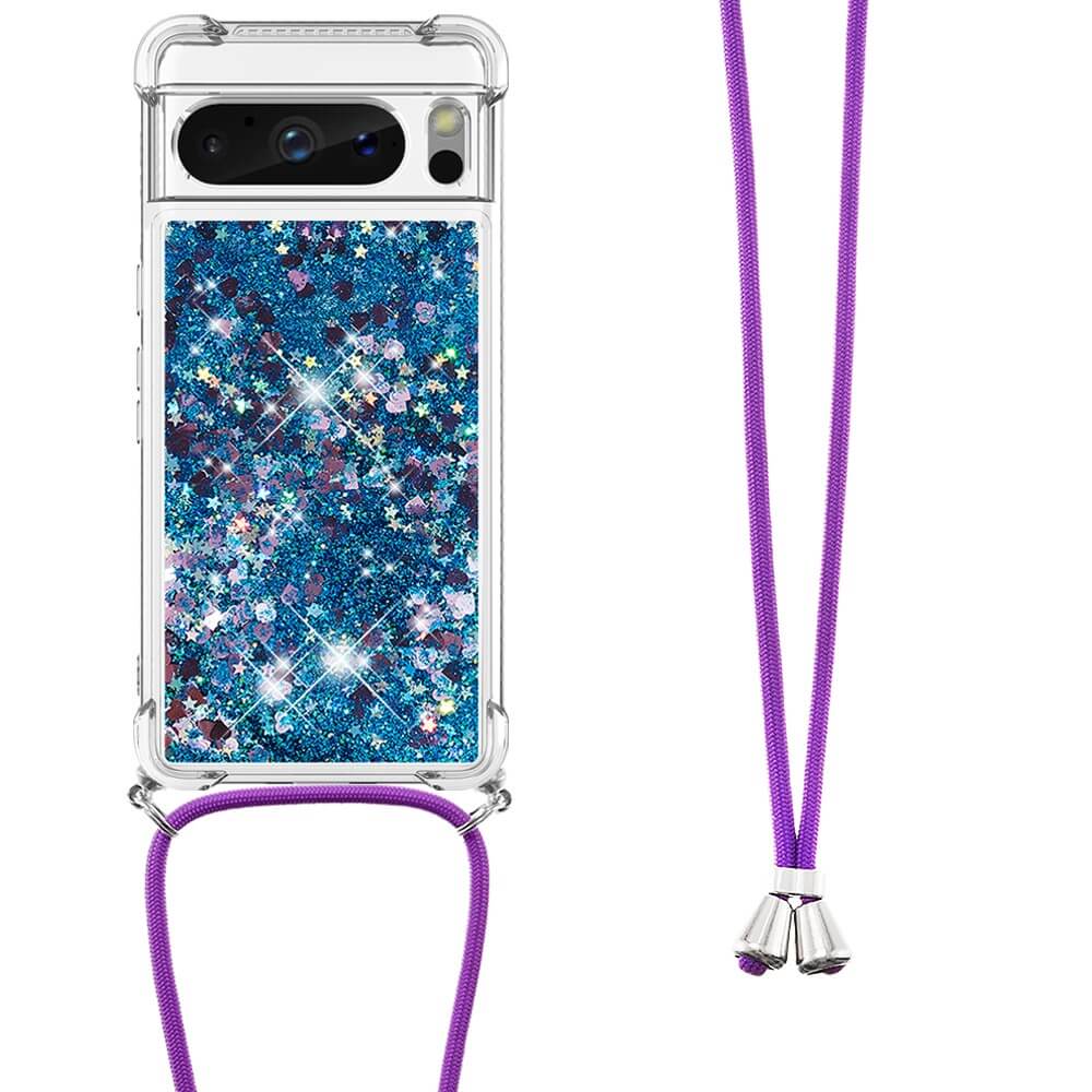 Google Pixel 8 Pro - Glitter Custodia Con Cordino