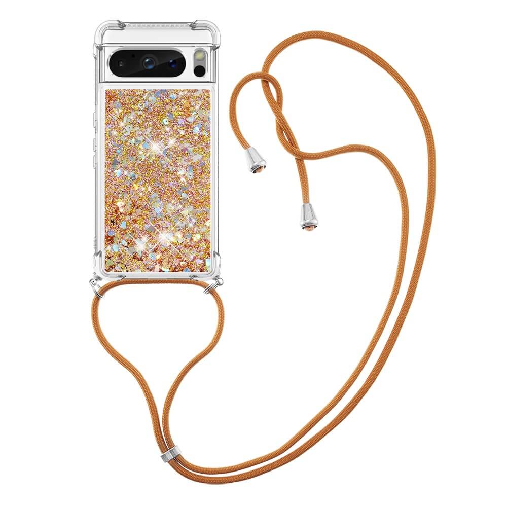 Google Pixel 8 Pro - Glitter Custodia Con Cordino