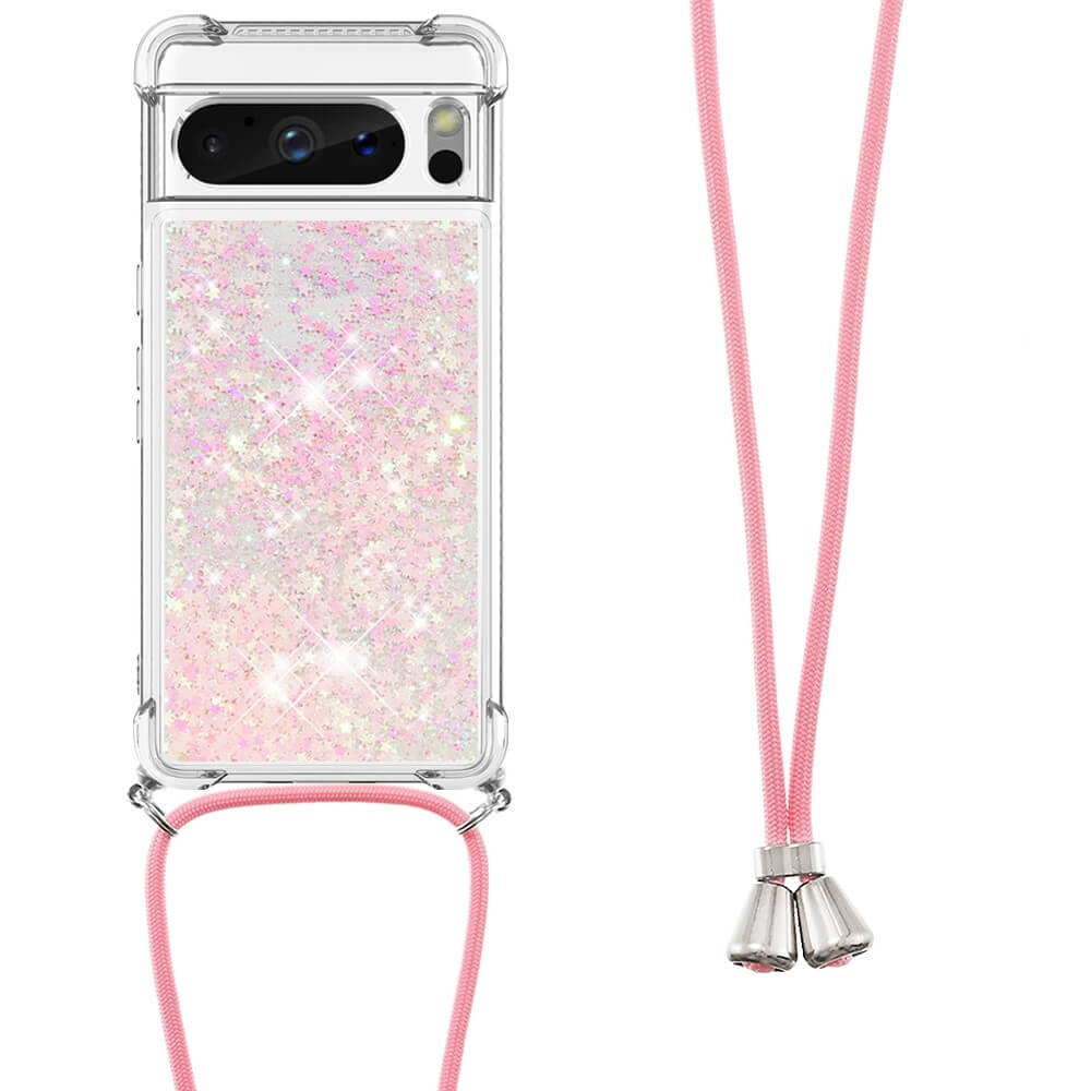 Google Pixel 8 Pro - Glitter Custodia Con Cordino