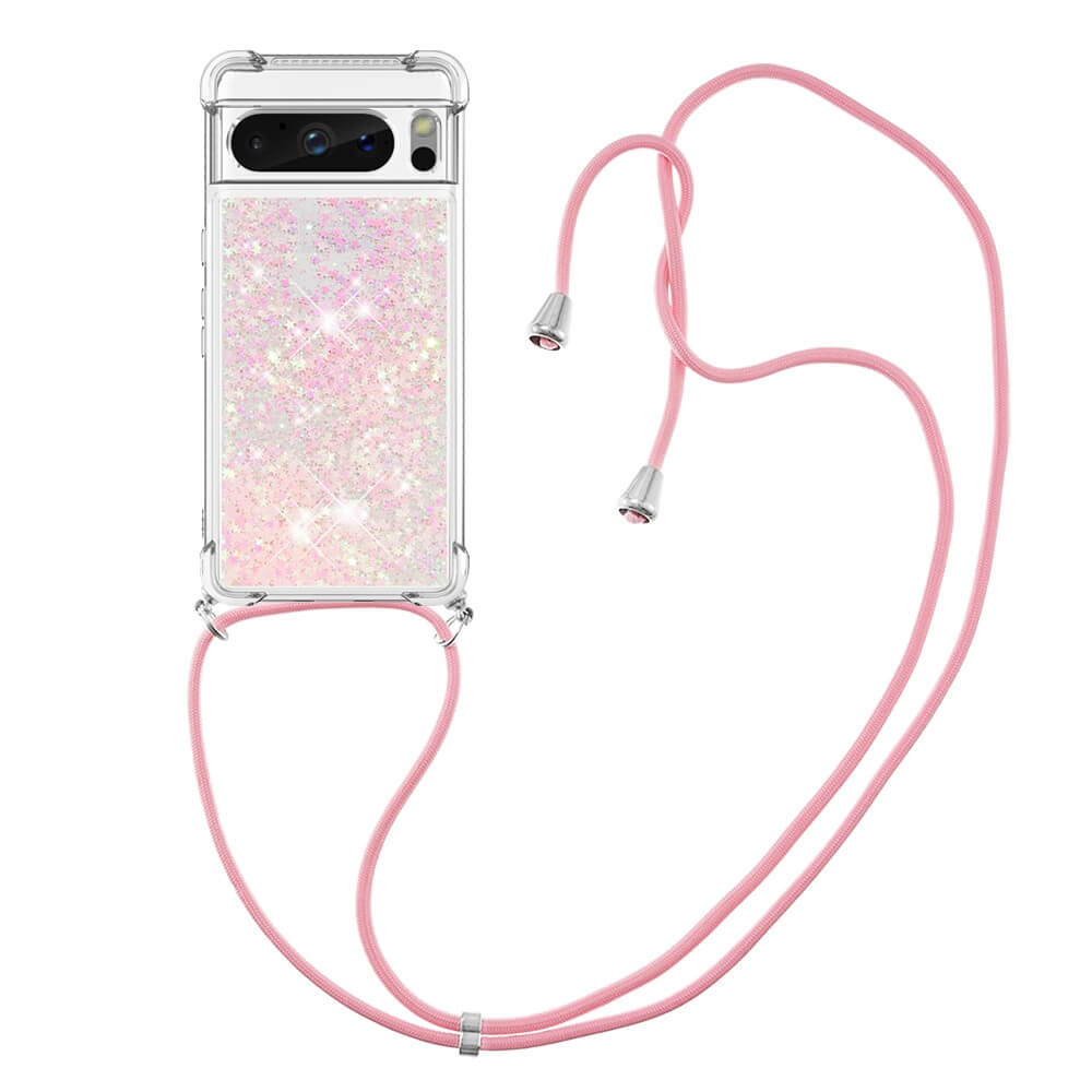Google Pixel 8 Pro - Glitter Custodia Con Cordino