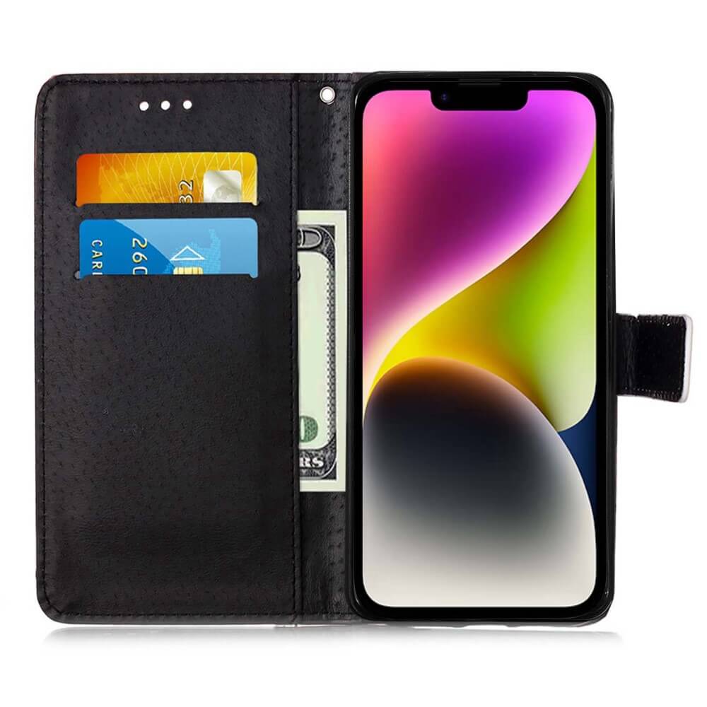 iPhone 15 Plus - Custodia in ecopelle