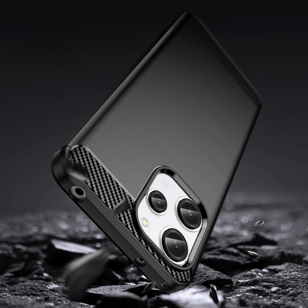 Xiaomi Redmi 12 - Metal Carbon Look Case