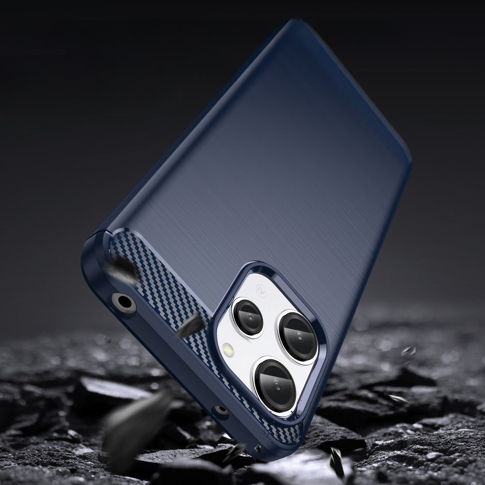 Xiaomi Redmi 12 - Metal Carbon Look Case