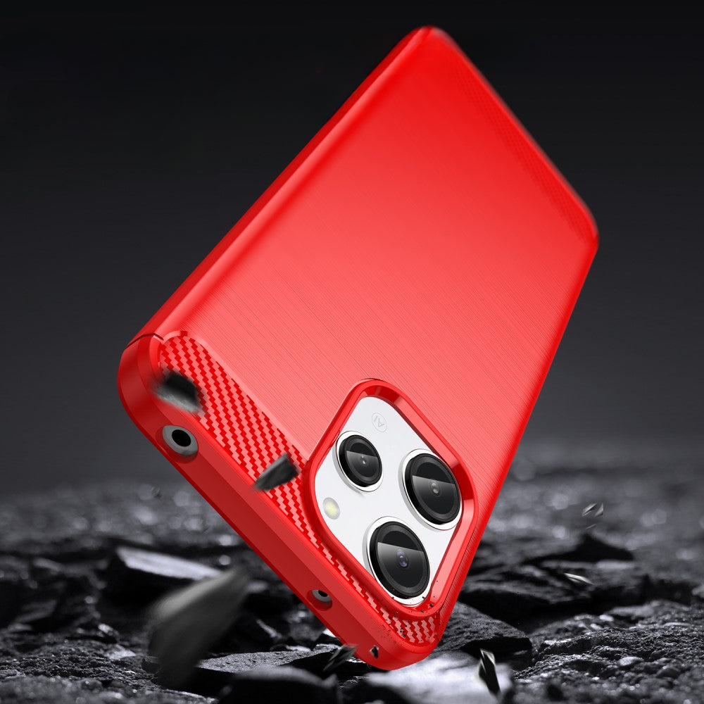 Xiaomi Redmi 12 - Metal Carbon Look Case