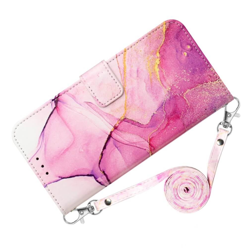 Galaxy S23 Fe - Etui Coque Avec Bandouliã¨Re Marble