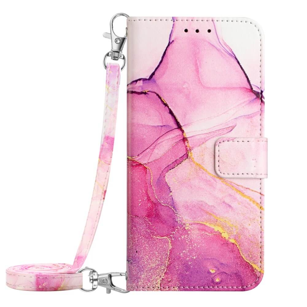 Galaxy S23 Fe - Etui Coque Avec Bandouliã¨Re Marble