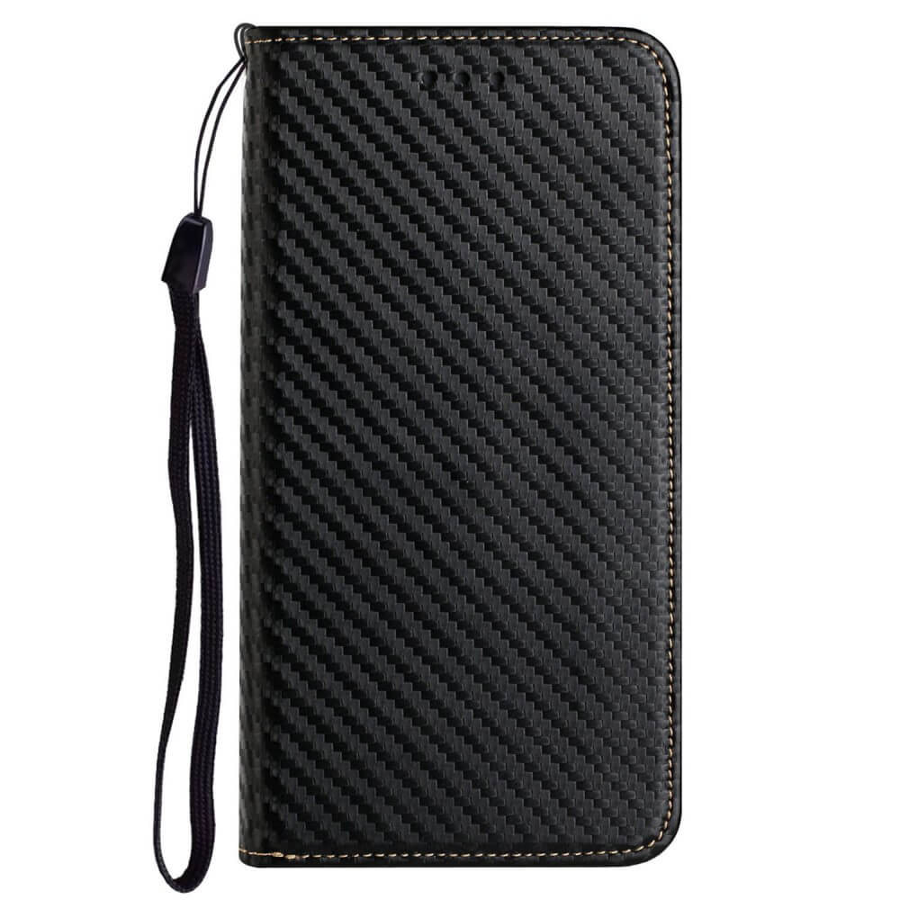 Galaxy S23 FE - Carbon Look Flip Case Cover rosa
