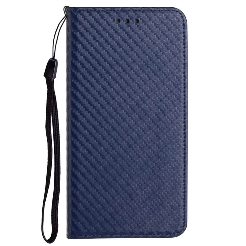 Galaxy S23 FE - Carbon Look Flip Case Cover rosa