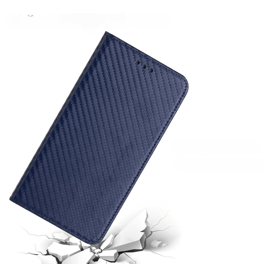 iPhone 15 Pro - Etui Flip Look carbone