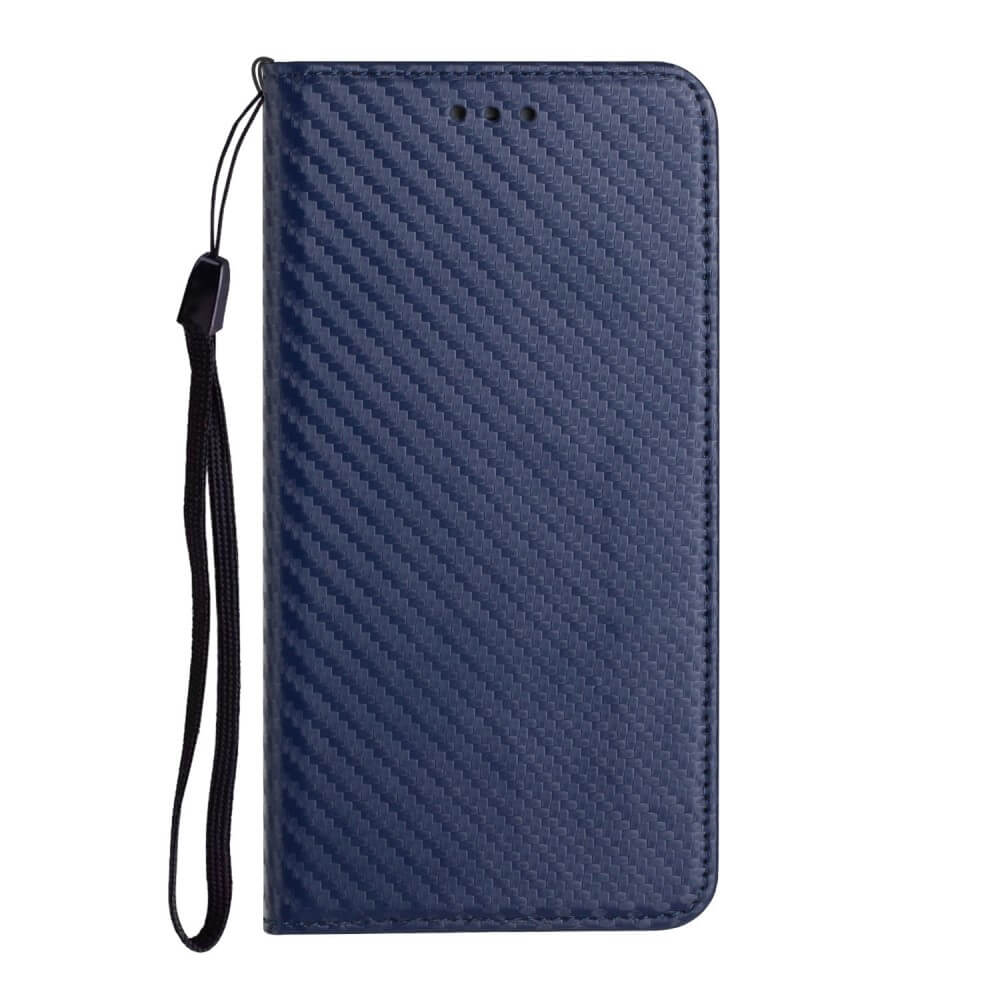 iPhone 15 Pro - Etui Flip Look carbone