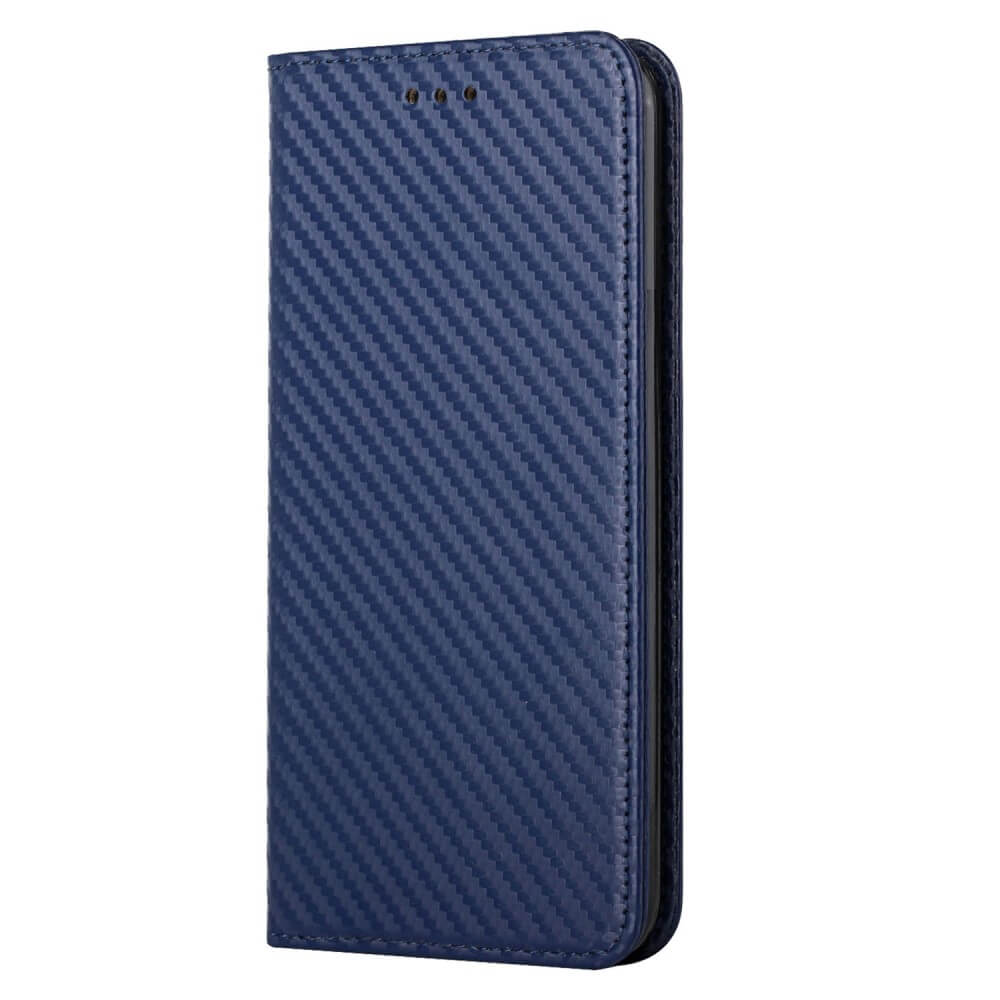 iPhone 15 Pro - Etui Flip Look carbone