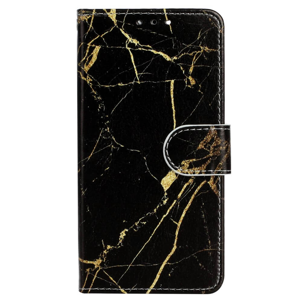 iPhone 15 Pro Max - Leder Etui Hülle Marble