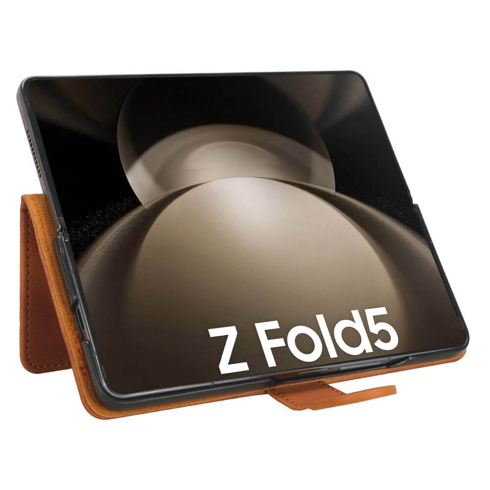 Galaxy Z Fold5 - Leder Etui Hülle