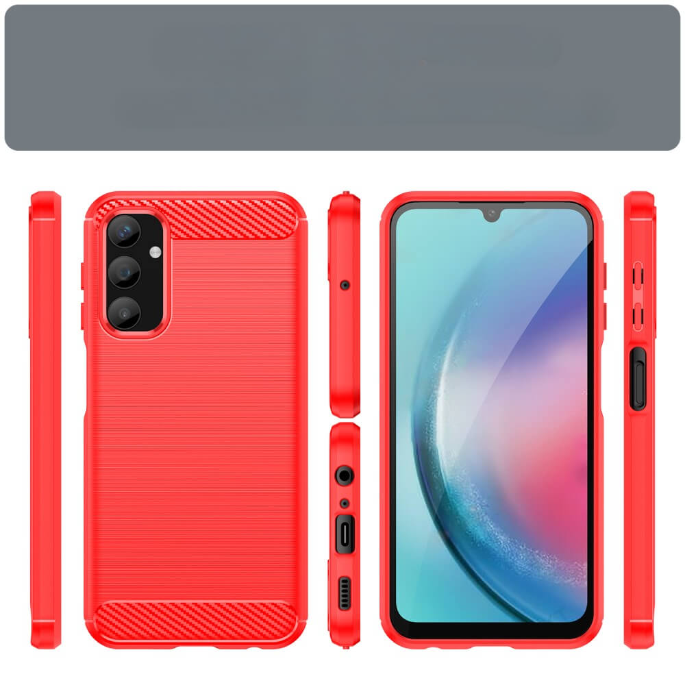 Galaxy A25 5G - Coque metal carbone look