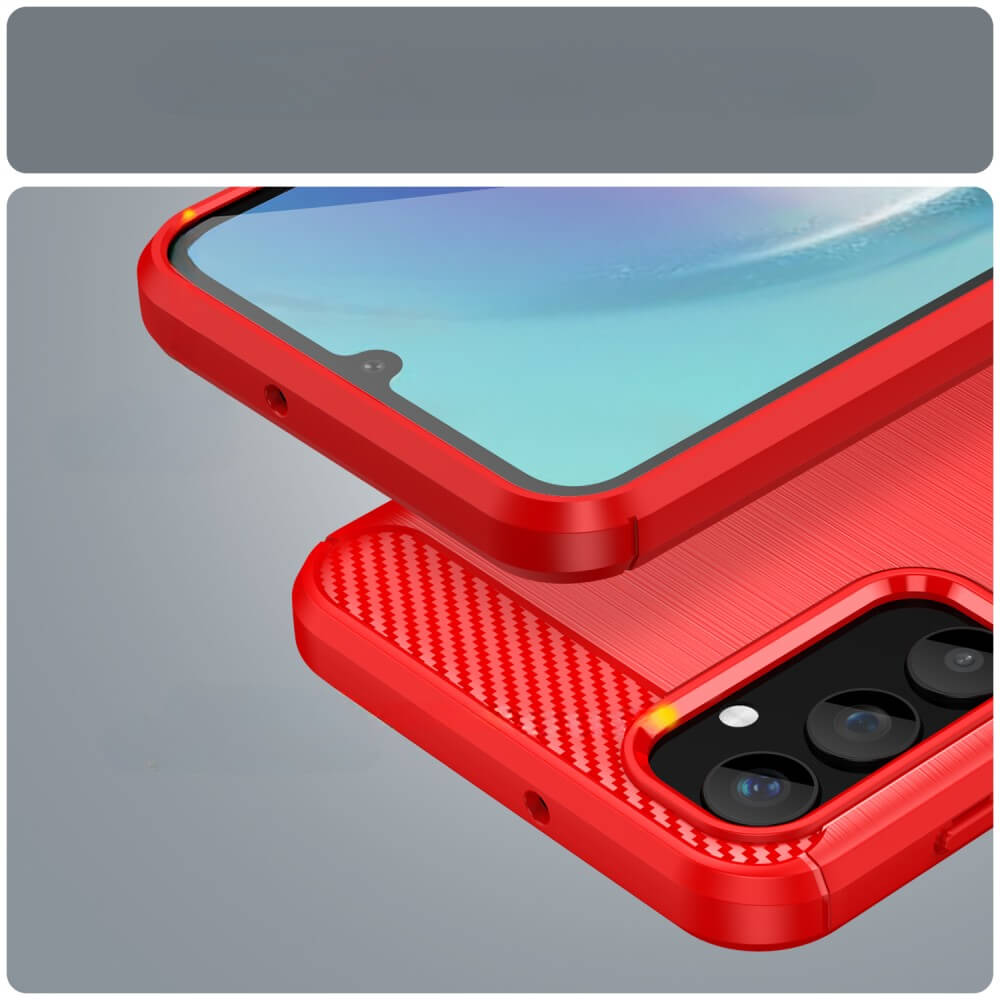 Galaxy A25 5G - Coque metal carbone look