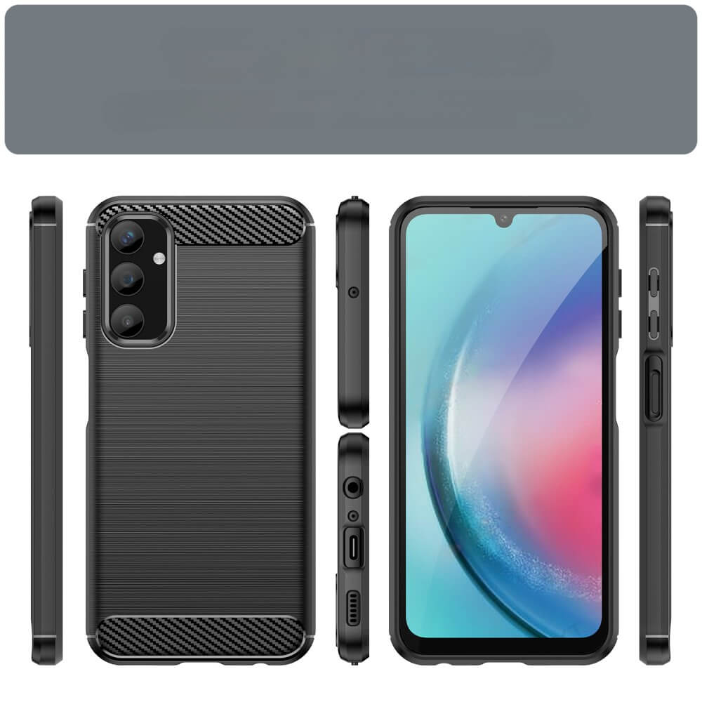 Galaxy A25 5G - Coque metal carbone look