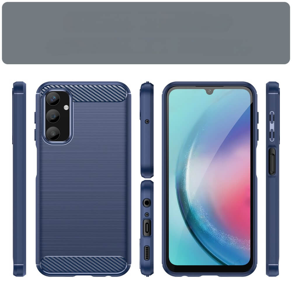 Galaxy A25 5G - Coque metal carbone look